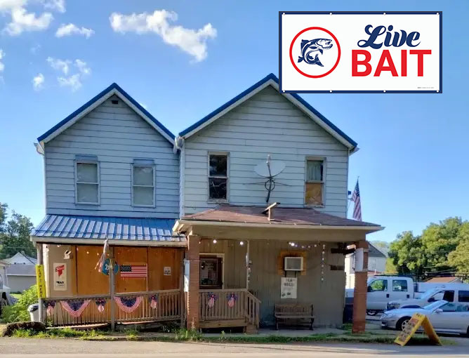 Angies Market for live bait in Saltsburg